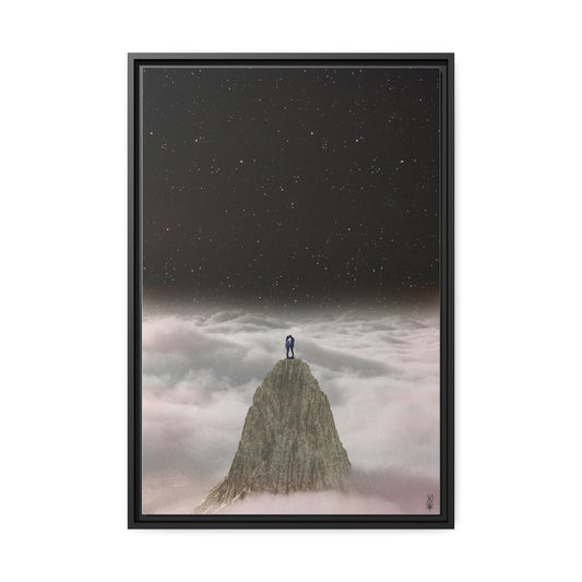 Cliff Hanger (Matte Canvas, Black Frame)